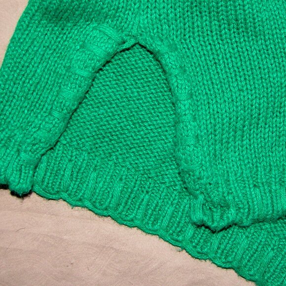 Vtg International Sportswear Oversized Knit Sweater Tunic TOP, Size 2X-3X Green - Picture 6 of 7